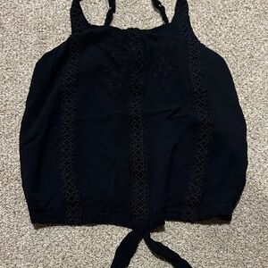 Abercrombie kids dark blue Camisole with Lace Detailing